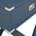 Kenton II X Base Wood Accent Campaign Table iNSPIRE Q Modern