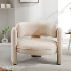 Modern Velvet Accent Chair with Armrests for Living Room