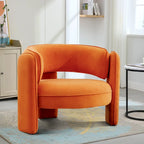 Modern Velvet Accent Chair with Armrests for Living Room
