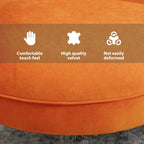 Modern Velvet Accent Chair with Armrests for Living Room