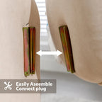 Modern Velvet Accent Chair with Armrests for Living Room