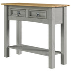 Wood Hall Table Console 2 Drawers Corona