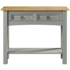 Wood Hall Table Console 2 Drawers Corona