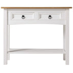 Wood Hall Table Console 2 Drawers Corona