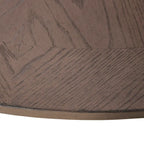 Americana Farmhouse Pedestal Table for Dining Room Oak Wood Top