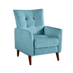 Aurora Modern Manual Recliner Set of 2 with Solid Wooden Legs