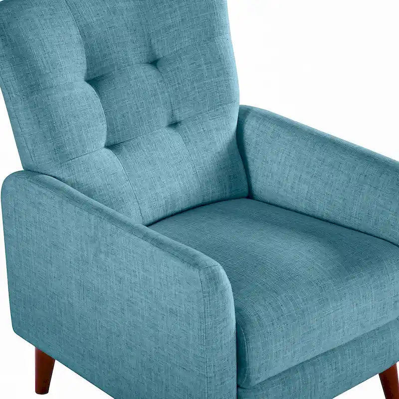 Aurora Modern Manual Recliner Set of 2 with Solid Wooden Legs