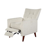 Aurora Modern Manual Recliner Set of 2 with Solid Wooden Legs