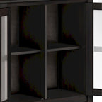 WYNDENHALL Stratford SOLID WOOD 30 inch Wide Low Storage Cabinet - 30w x 14d x 31 h