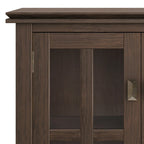 WYNDENHALL Stratford SOLID WOOD 30 inch Wide Low Storage Cabinet - 30w x 14d x 31 h