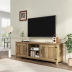 Wood Storage Cabinet Media Console for TVs up to 80