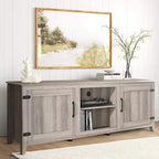 Wood Storage Cabinet Media Console for TVs up to 80