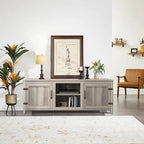 Wood Storage Cabinet Media Console for TVs up to 80