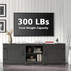 Wood Storage Cabinet Media Console for TVs up to 80