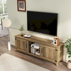 Wood Storage Cabinet Media Console for TVs up to 80