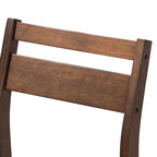 Contemporary Fabric 5-Piece Wood Dining Set