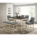 Furniture of America Graypath Farmhouse 50-inch Counter Height Bench