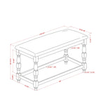 Furniture of America Graypath Farmhouse 50-inch Counter Height Bench