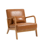 2 Set Upholstered Lounge Arm Chair with Pillow - Set of 2