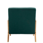 2 Set Upholstered Lounge Arm Chair with Pillow - Set of 2