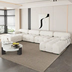 U-shaped Velvet Upholstery Sectional Modern Modular Couch