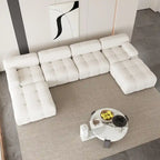 U-shaped Velvet Upholstery Sectional Modern Modular Couch