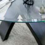 Zibo Contemporary Black 5-Piece Round Dining Set by Furniture of America