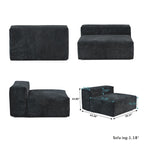 181.10 Corduroy Fabric 6-Piece Oversize Sectional Sofa