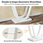 Farmhouse Console Table, 55 Inch Wood Sofa Table Entryway Table