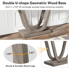 Farmhouse Console Table, 55 Inch Wood Sofa Table Entryway Table