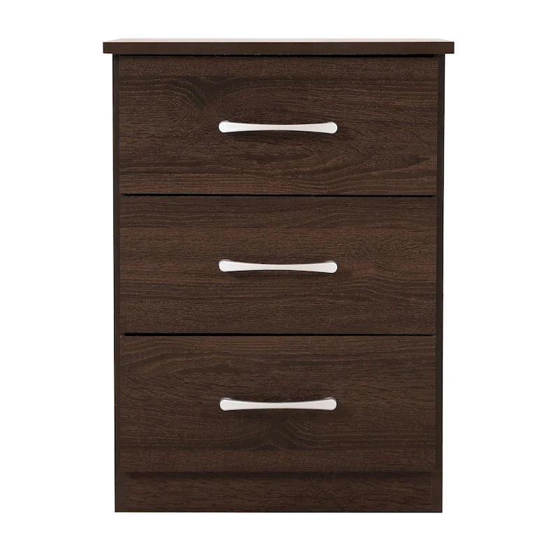 Boston 3-drawer Wooden Nightstand