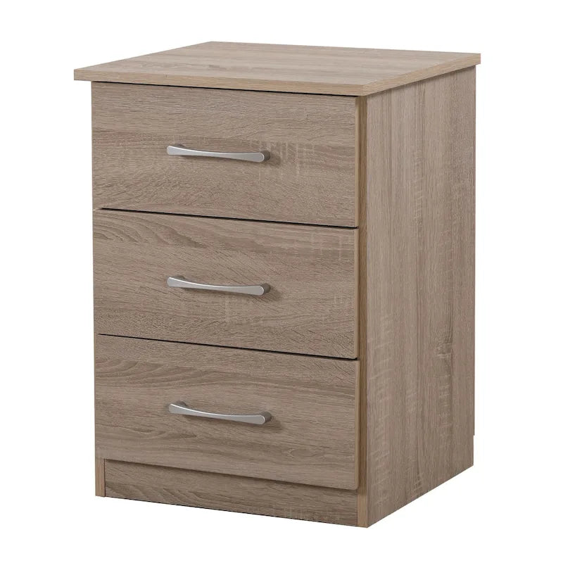 Boston 3-drawer Wooden Nightstand