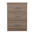Boston 3-drawer Wooden Nightstand