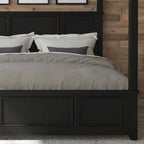 Homestyles Bedford Black King Poster Bed