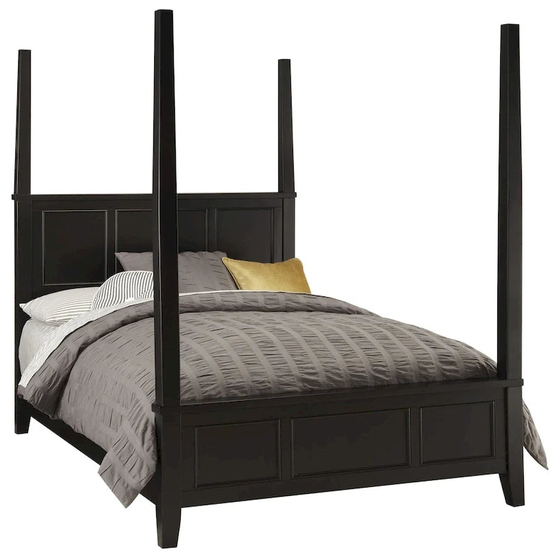 Homestyles Bedford Black King Poster Bed