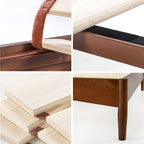 Priage by ZINUS Mid Century Wood Platform Bed Frame