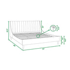 Aspen Vertical Tufted Upholstered Platform Bed