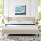 Aspen Vertical Tufted Upholstered Platform Bed