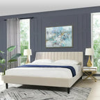 Aspen Vertical Tufted Upholstered Platform Bed