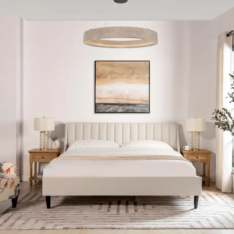 Aspen Vertical Tufted Upholstered Platform Bed