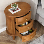 Fully Assembled Nightstand with 3 Drawers