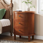 Fully Assembled Nightstand with 3 Drawers