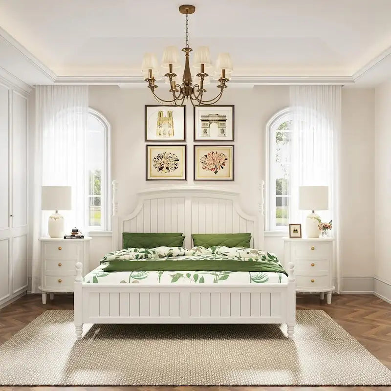 Fully Assembled Nightstand with 3 Drawers