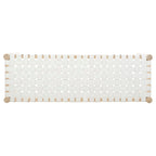 SAFAVIEH Manervia Wood & Leather Bench - 47Wx16Dx18H