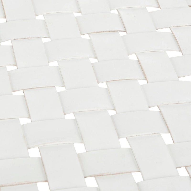 SAFAVIEH Manervia Wood & Leather Bench - 47Wx16Dx18H