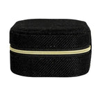 Household Essentials Fabric Travel Jewelry Organizer Box - 5.0L x 3.8W x 2.0H