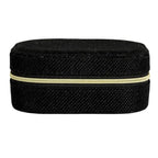 Household Essentials Fabric Travel Jewelry Organizer Box - 5.0L x 3.8W x 2.0H