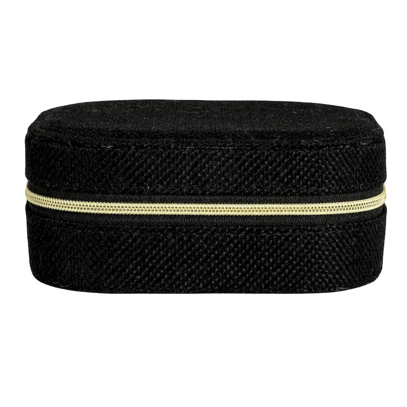 Household Essentials Fabric Travel Jewelry Organizer Box - 5.0L x 3.8W x 2.0H