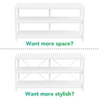 3 Tiers Console Table TV Stand with Storage Shelves,Sofa Table