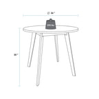 American Trails Genuine Hardwood Round Tables